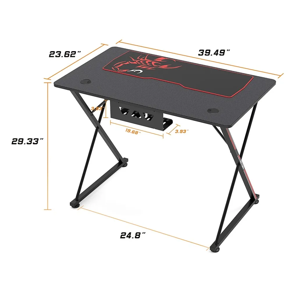 Corner Desks*Eureka Ergonomic 39" Computer Gaming Desk, Black (GD0071-BK)
