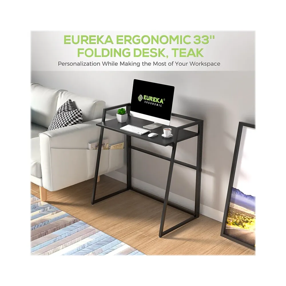 Computer Desks*Eureka Ergonomic 33"W Computer Desk, Black (CD002)