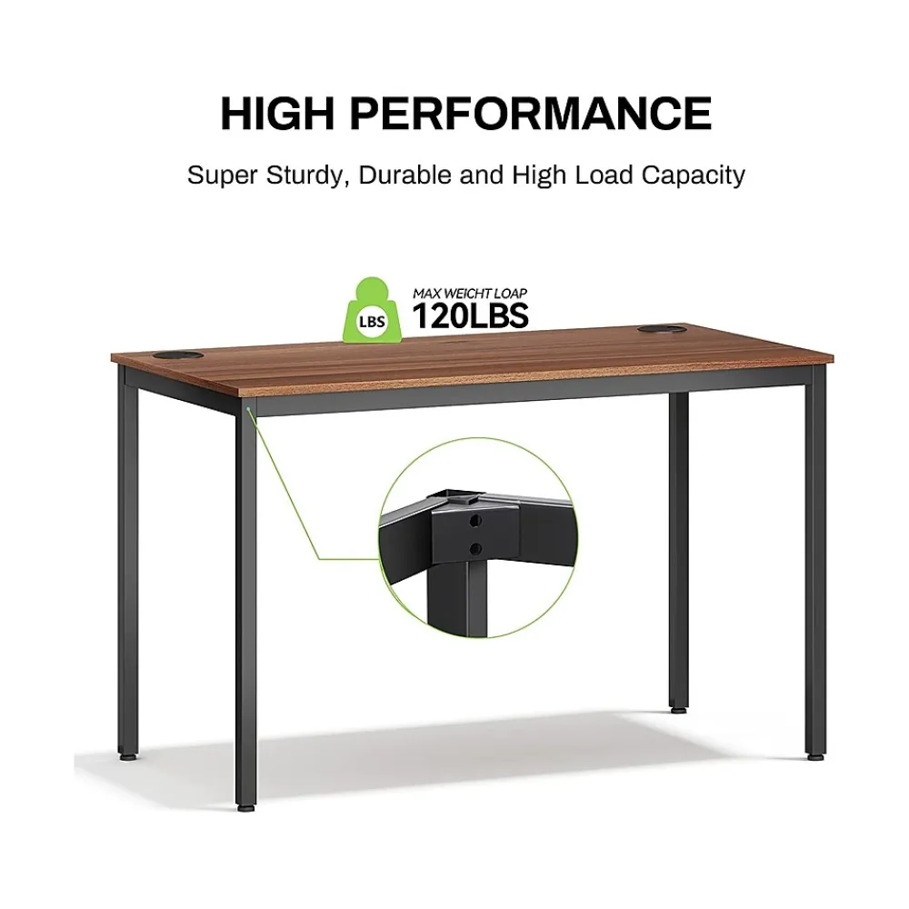 Computer Desks*Eureka Ergonomic 47"W Computer Desk, Teak (CD009)