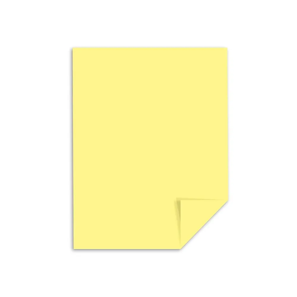Card Stock*Exact Index 90 lb. Paper, 8.5" x 11", Canary Yellow, Pack (49141)