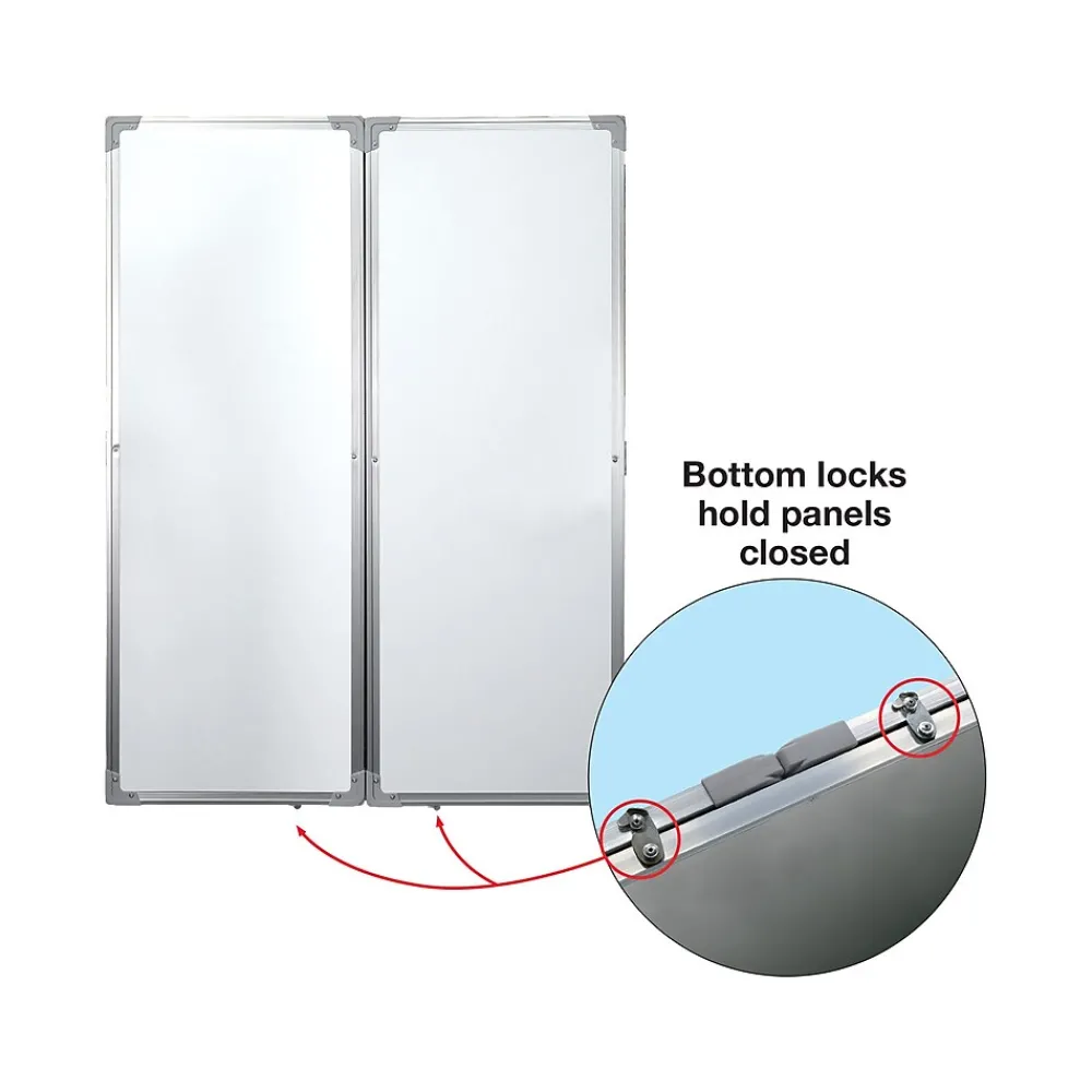 Dry Erase*Excello Global Products Magnetic Dry-Erase Folding Whiteboard, 40" x 60" (EGP-HD-0482)