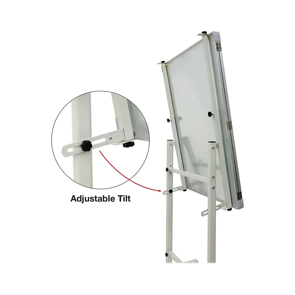 Dry Erase*Excello Global Products Magnetic Mobile Folding Dry-Erase Whiteboard, 40" x 30" (EGP-HD-0482-RW)