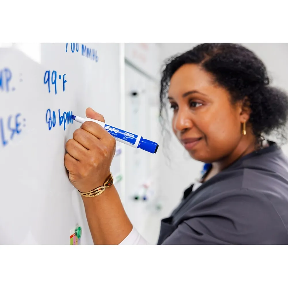 Markers|Expo Magnetic Dry Erase Markers, Fine Tip, , 4/Pack (1944745) Black