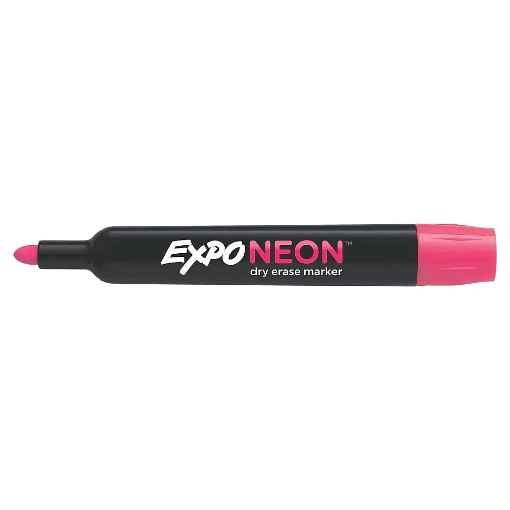 Markers|Expo Neon Window Dry Erase Markers, Bullet Tip, Assorted, 5/Pack (1752226)