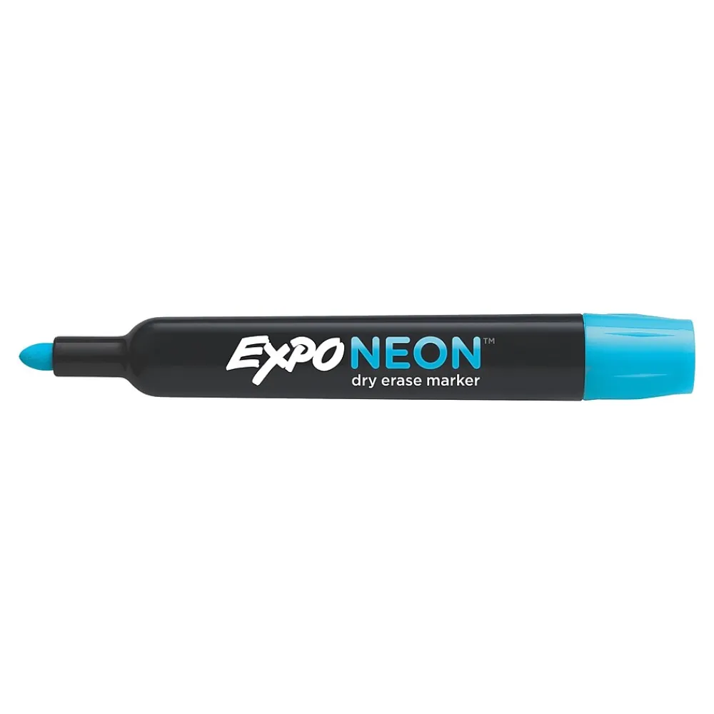 Markers|Expo Neon Window Dry Erase Markers, Bullet Tip, Assorted, 5/Pack (1752226)