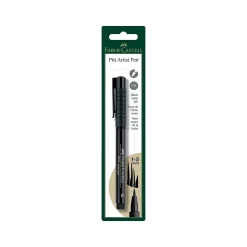 Markers|Faber-Castell PITT Artist Pen Permanent Marker, Brush Tip, Black Ink (FC800012T)