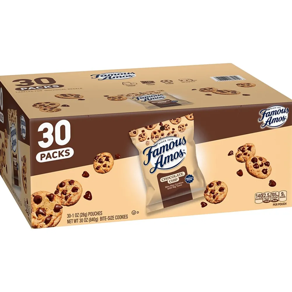 Famous Amos Wonders From the World Chocolate Cookies, 1 oz., 30/Carton (FEU06101)