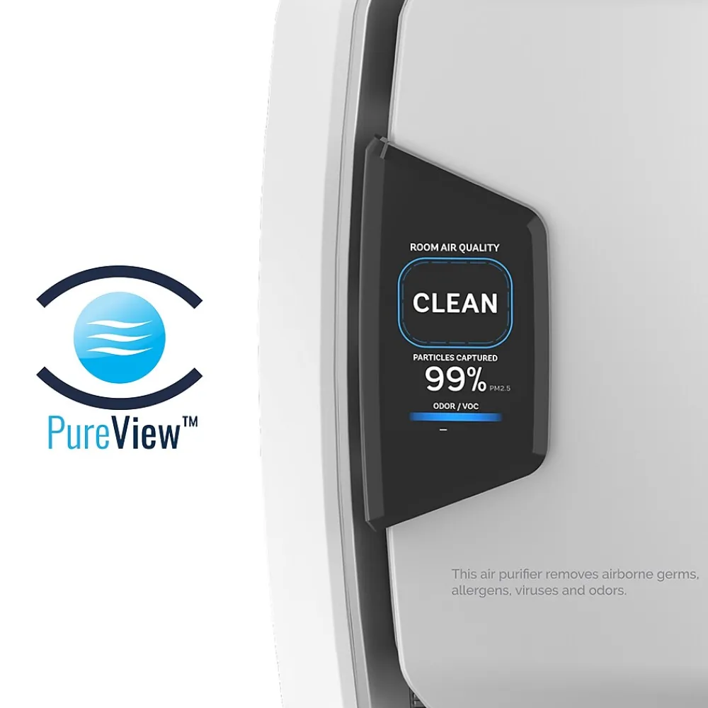 Fellowes AeraMax Pro AM3 PC H13 True HEPA Hardwired Wall Mounted Air Purifier, Stainless (9573001)