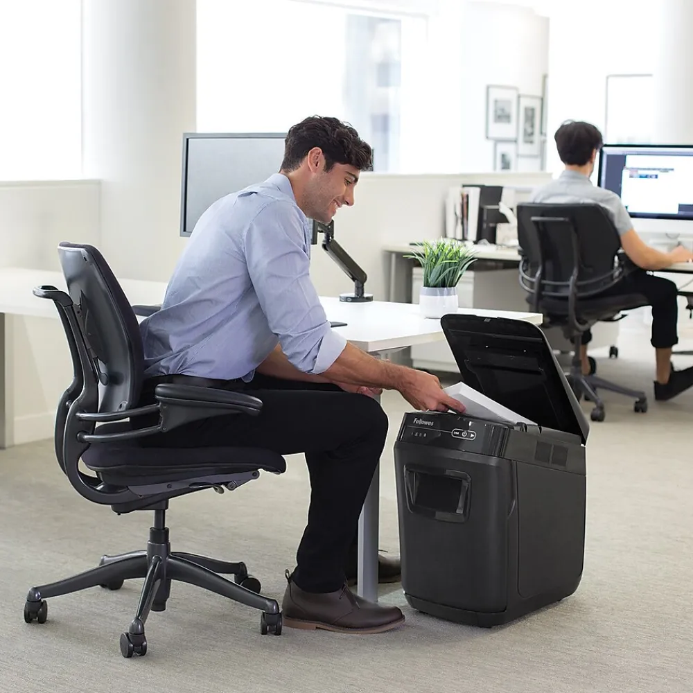 Clearance Fellowes AutoMax 150C Hands Free Cross-Cut Commercial Shredder (4680001)
