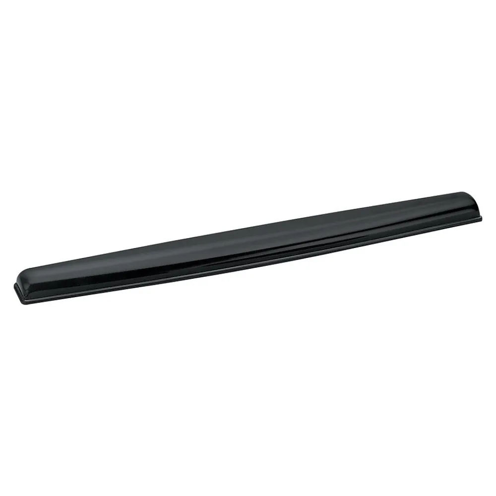 Online Fellowes Crystal Gel Wrist Rest, Non-Skid Backing, (9112201) Black