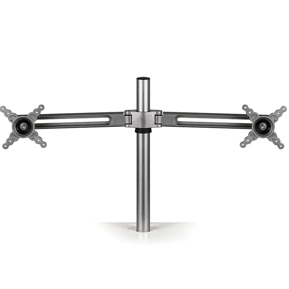 Fellowes Lotus Adjustable Monitor Arm, Up to 27", Silver (8042901)