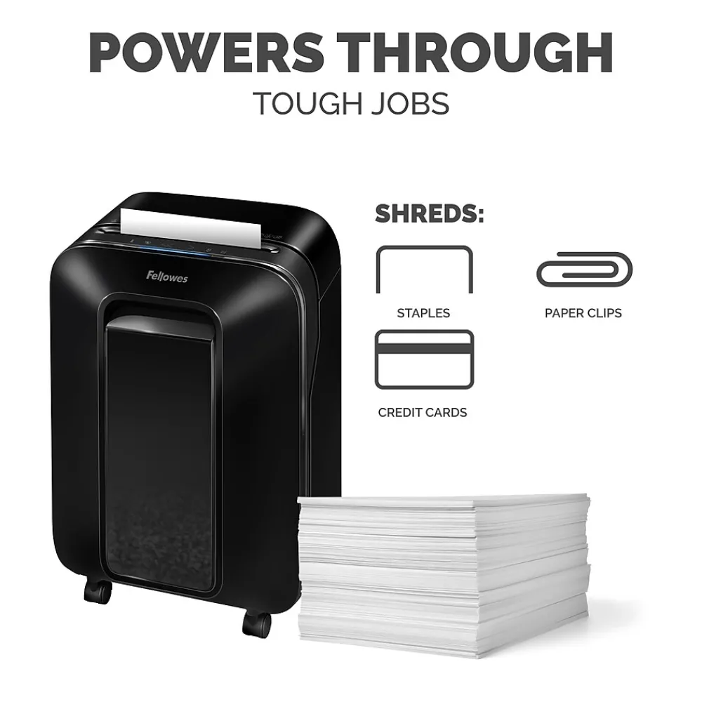 Clearance Fellowes LX200 12-Sheet Micro-Cut Shredder (5015001) Black