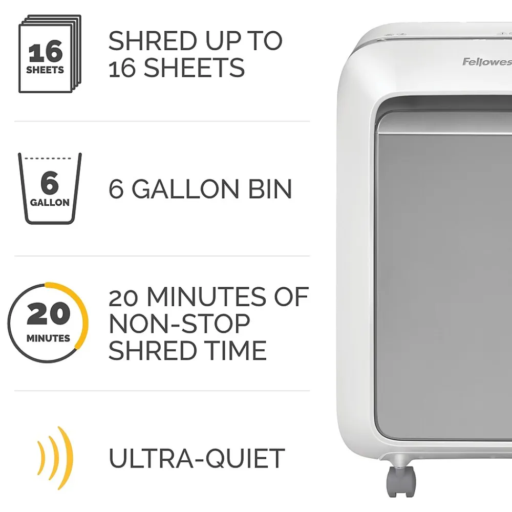 Sale Fellowes LX210 16-Sheet Micro-Cut Shredder (5015301)
