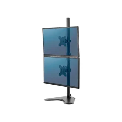 Outlet Fellowes Professional Series Freestanding Dual Stacking Monitor Arm, Up to 32", Black (8044001)