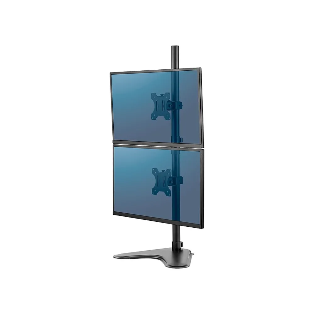 Outlet Fellowes Professional Series Freestanding Dual Stacking Monitor Arm, Up to 32", Black (8044001)
