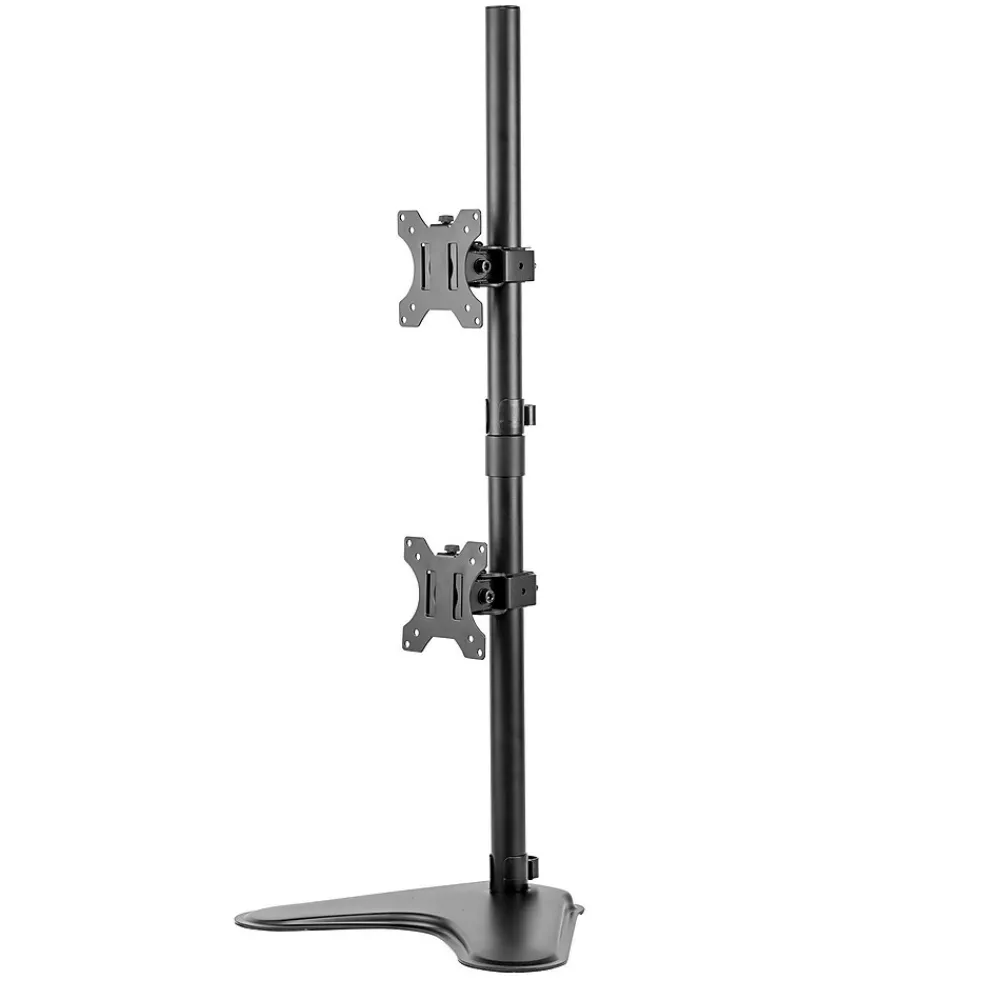 Outlet Fellowes Professional Series Freestanding Dual Stacking Monitor Arm, Up to 32", Black (8044001)
