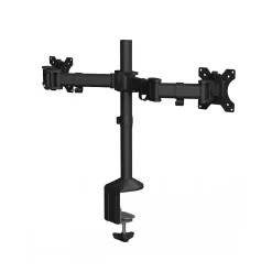 Fellowes Reflex Dual Adjustable Monitor Arm, Up to 27", Black (8502601)