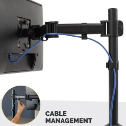 Discount Fellowes Reflex Single Adjustable Arm, Up to 32
