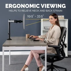Discount Fellowes Reflex Single Adjustable Arm, Up to 32