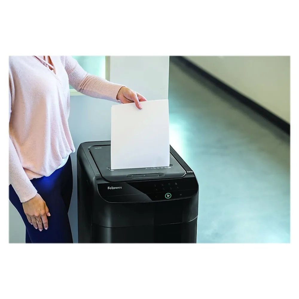 Outlet Fellowes 350-Sheet Cross-Cut 350C AutoMax Commercial Shredder (4964001)