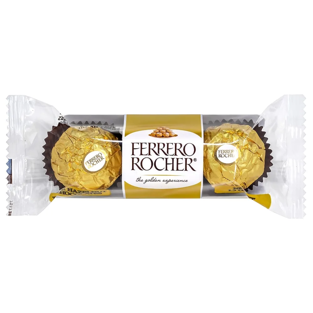 Ferrero Rocher Assorted Hazelnut Milk Chocolate Truffle, 1.3 oz., 12/Pack (220-02059)