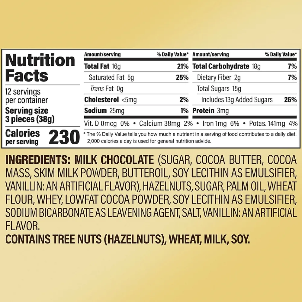 Ferrero Rocher Assorted Hazelnut Milk Chocolate Truffle, 1.3 oz., 12/Pack (220-02059)