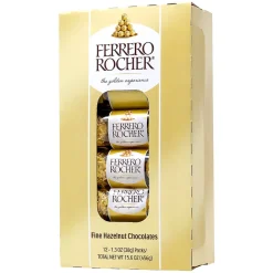 Ferrero Rocher Assorted Hazelnut Milk Chocolate Truffle, 1.3 oz., 12/Pack (220-02059)