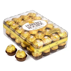 Ferrero Rocher Diamond Box Hazelnut Milk Chocolate Pieces, 48/Box (241-00015)