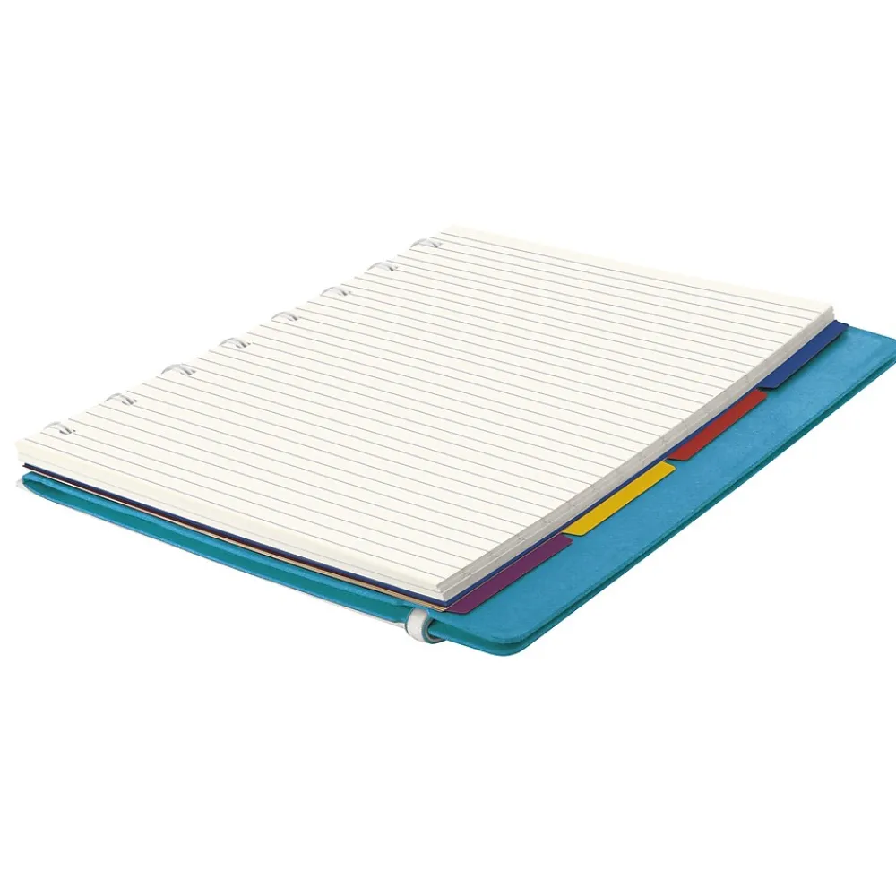 Notebooks|Filofax A5 Classic Bright 4-Subject Professional Notebooks, 5.8" x 8.25", College Ruled, 56 Sheets, Blue (B115012U)