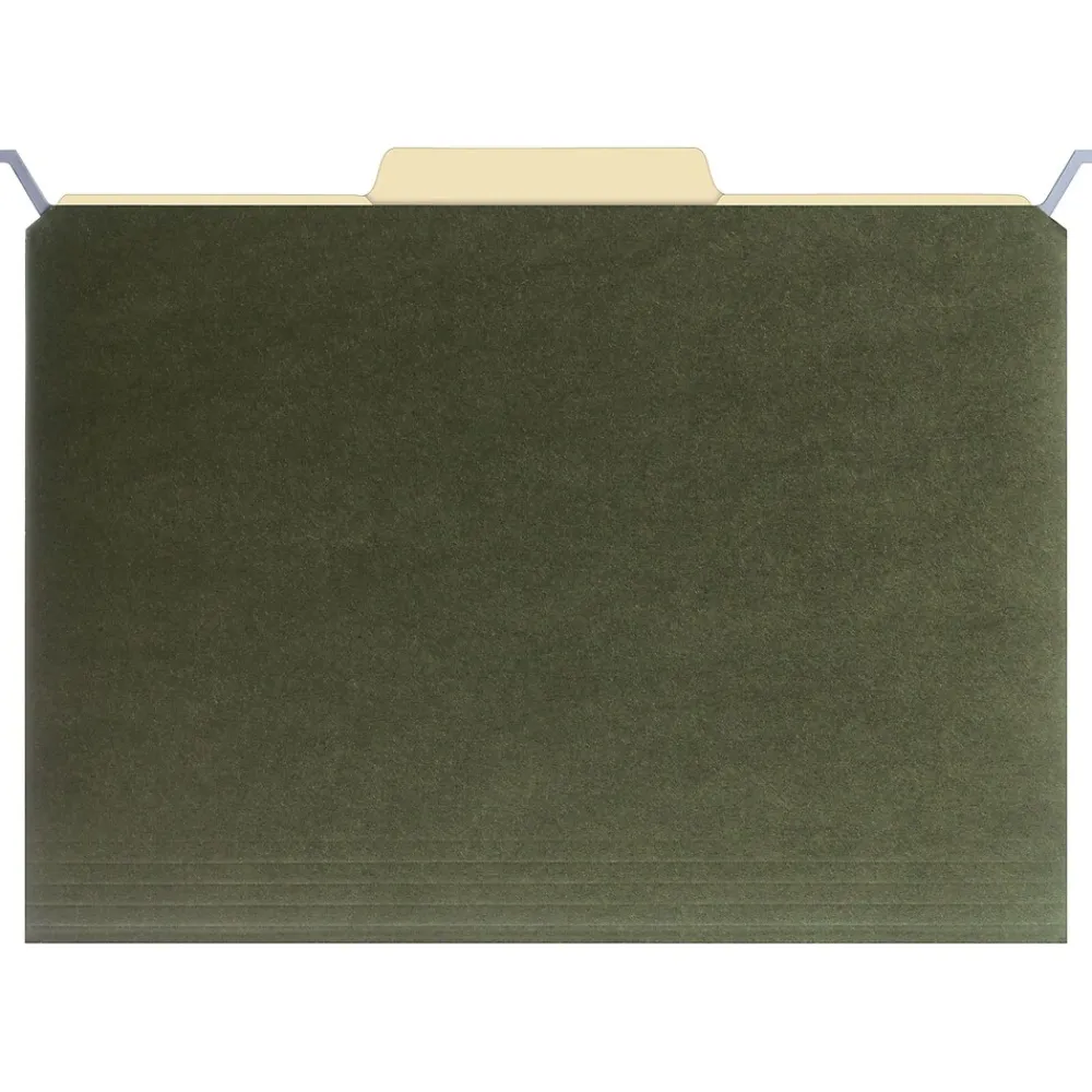 Hanging File Folders|Find It Heavy Duty Hanging File Folder, Legal Size, Green, 20/Pack (FT07043)