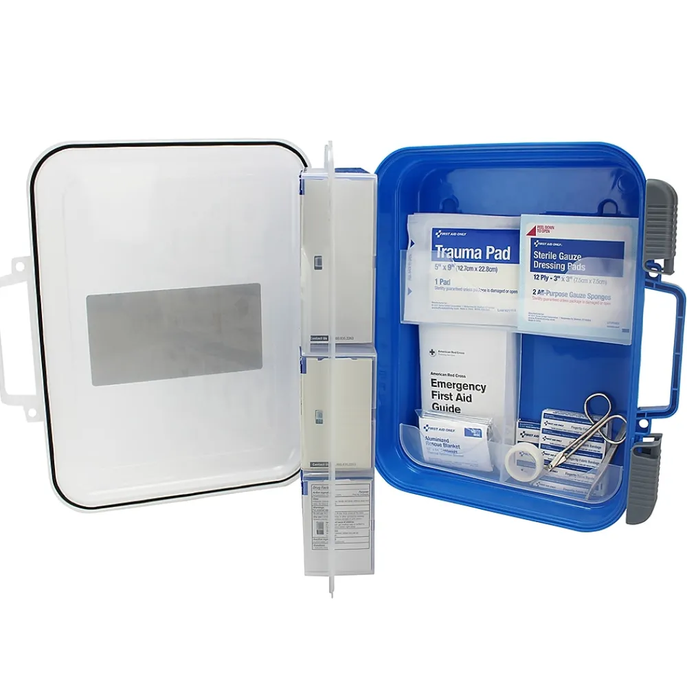 SmartCompliance First Aid Only Plastic First Aid Kit, ANSI Class A, 25 People, 112 Pieces (91537)