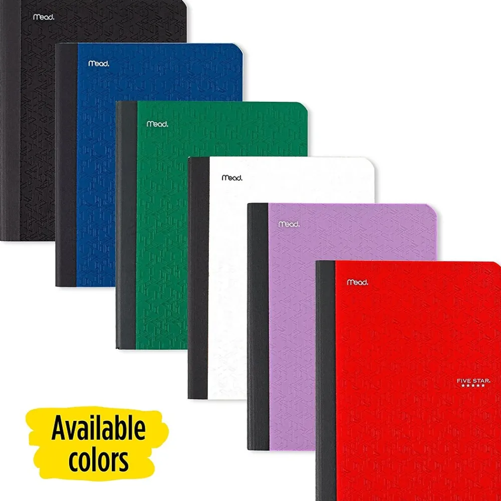 Composition Notebooks|Five Star Composition Notebooks, 7.5" x 9.7", College Ruled, 100 Sheets, Each (9120)