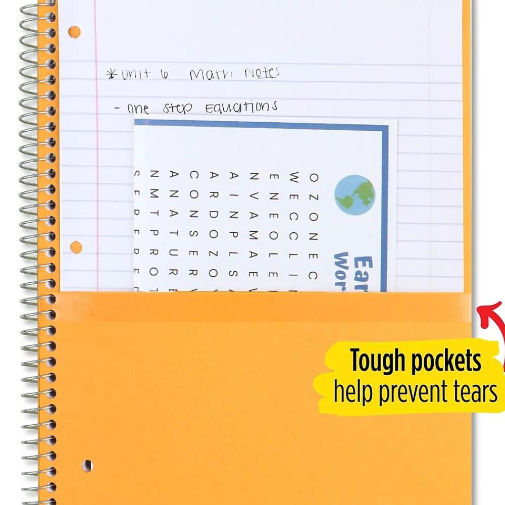 Subject Notebooks|Five Star 3-Subject Notebooks, 8" x 10.5", Wide Ruled, 150 Sheets, Each (51014)