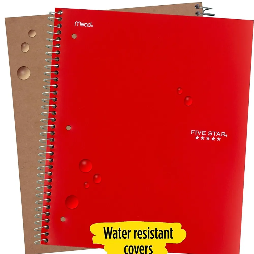 Notebooks|Five Star 5-Subject Subject Notebooks, 8.5" x 11", College Ruled, 200 Sheets (06112/06208) Assorted