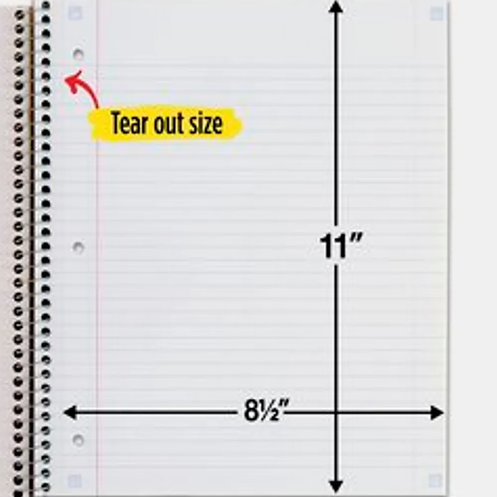 Notebooks|Five Star 5-Subject Subject Notebooks, 8.5" x 11", College Ruled, 200 Sheets (06112/06208) Assorted