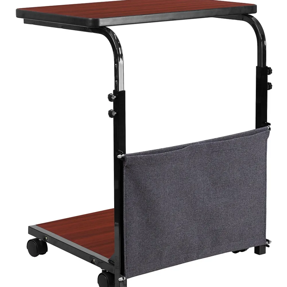 Standing Desks*Flash Furniture Charger 24"W Rectangular Adjustable Standing Computer Desk, Mahogany (MT62881)