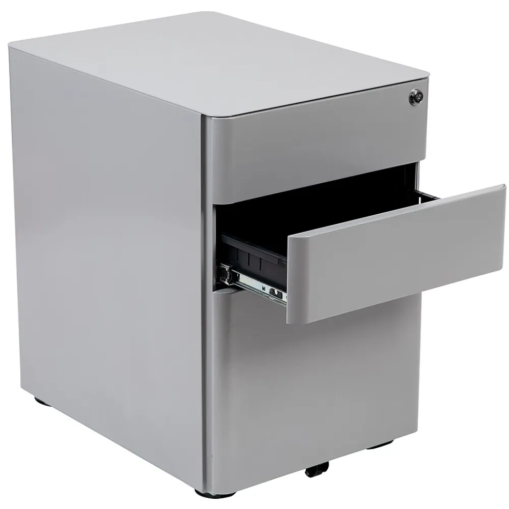 File Cabinets*Flash Furniture 3-Drawer Cabinet, Legal & Letter Files, Gray, 21" (HZCHPL01GRY)