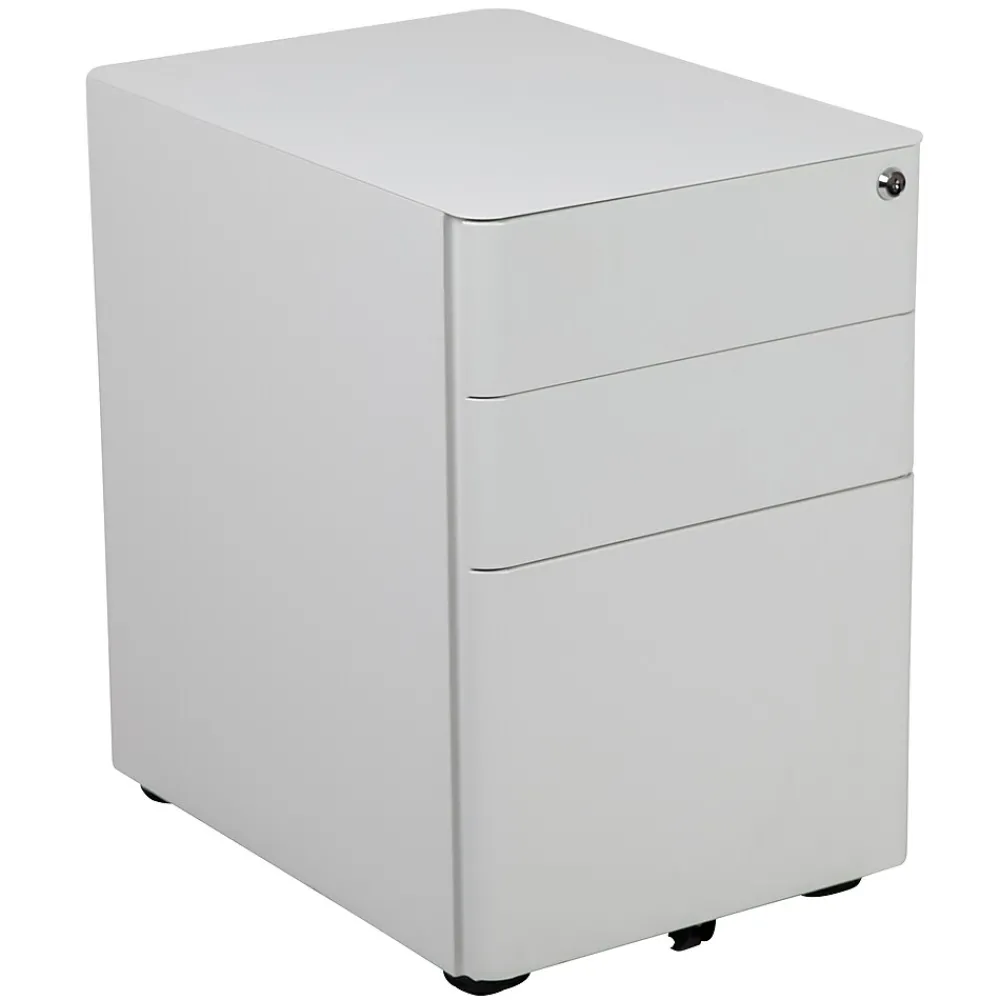 File Cabinets*Flash Furniture 3-Drawer Cabinet, Legal & Letter Files, White, 21" (HZCHPL01W)