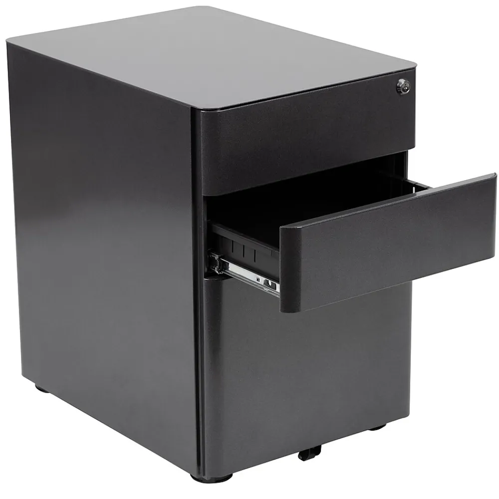 File Cabinets*Flash Furniture 3-Drawer Cabinet, Legal & Letter Files, Black, 21" (HZCHPL01BK)