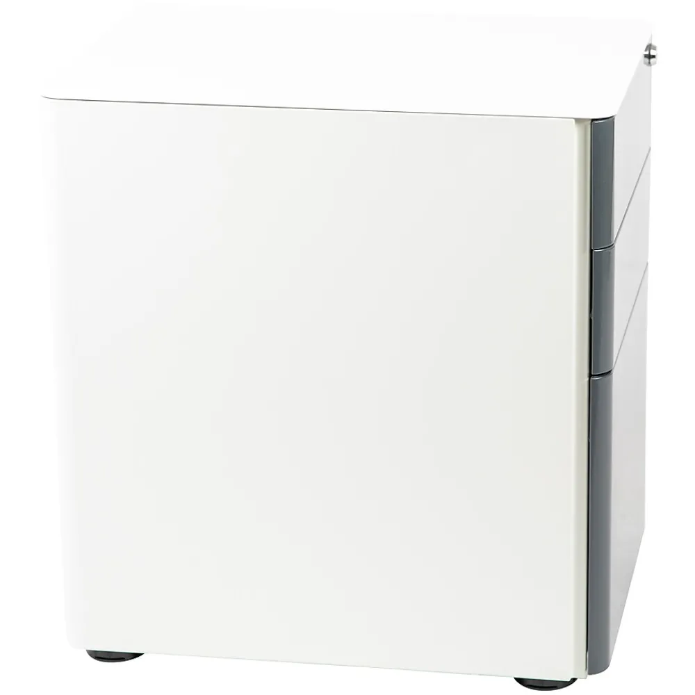 File Cabinets*Flash Furniture 3-Drawer Cabinet, Legal & Letter Files, White/Charcoal, 21" (HZCHPL02GRYWH)