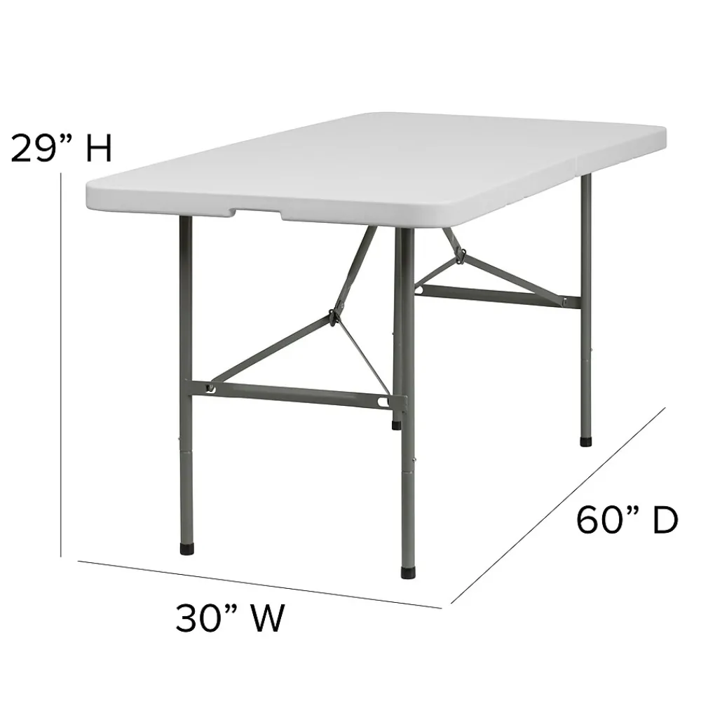 Folding Tables*Flash Furniture Elon Folding Table, 60" x 30", Granite White (DADYCZ152Z)