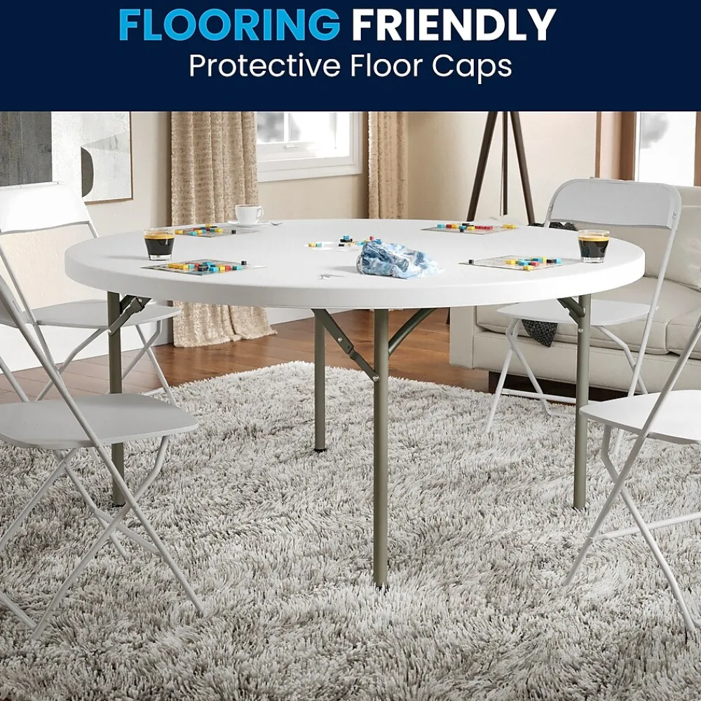 Folding Tables*Flash Furniture Elon Folding Table, 59.75" x 59.75", Granite White (DADYCZ152RGW)