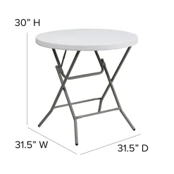 Folding Tables*Flash Furniture Elon Folding Table, 31.5