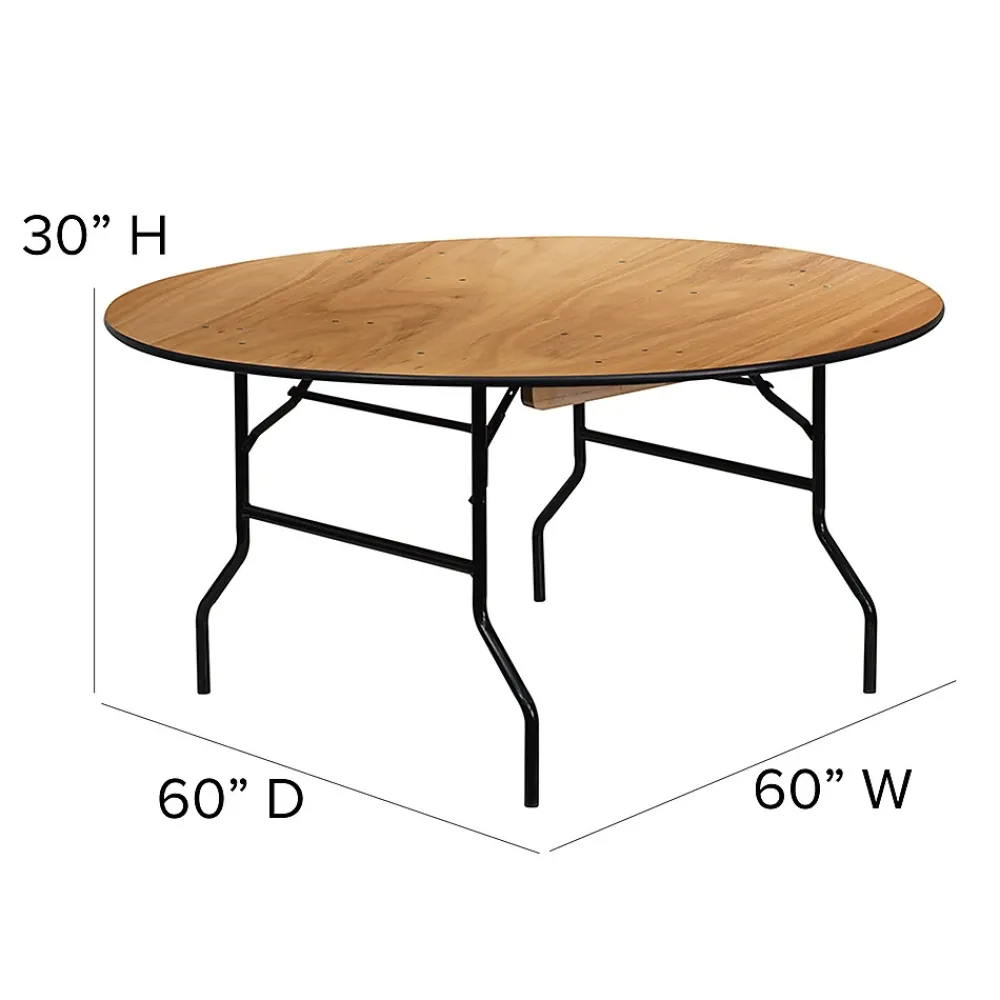 Folding Tables*Flash Furniture Furman Folding Table, 60" x 60", Natural (YTWRFT60TBL)