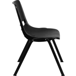 Folding & Stacking*Flash Furniture Hercules Shell Ergonomic Stack Chair With Black Frame and 16
