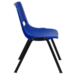 Folding & Stacking*Flash Furniture Hercules Shell Ergonomic Stack Chair With Black Frame and 14
