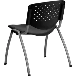 Folding & Stacking*Flash Furniture HERCULES Series Plastic Stack Chair, Black (RUTF01ABK)