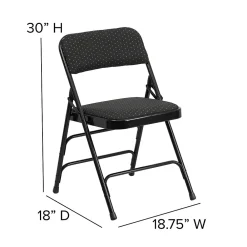 Folding & Stacking*Flash Furniture HERCULES Series Fabric Banquet/Reception Chair, Black, 2/Pack (2AWMC309AFBLK)