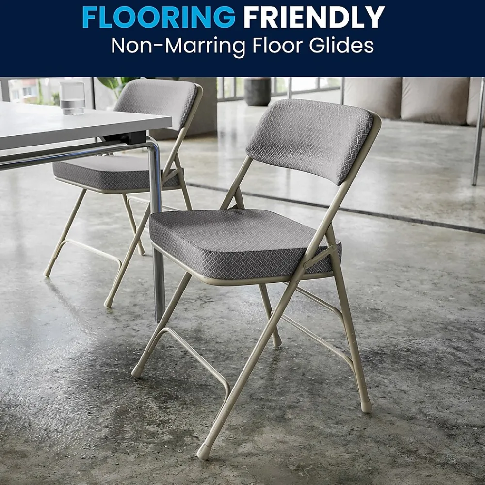 Folding & Stacking*Flash Furniture HERCULES Series Fabric Folding Chair, Gray, 2/Pack (2HAMC320AFGRY)