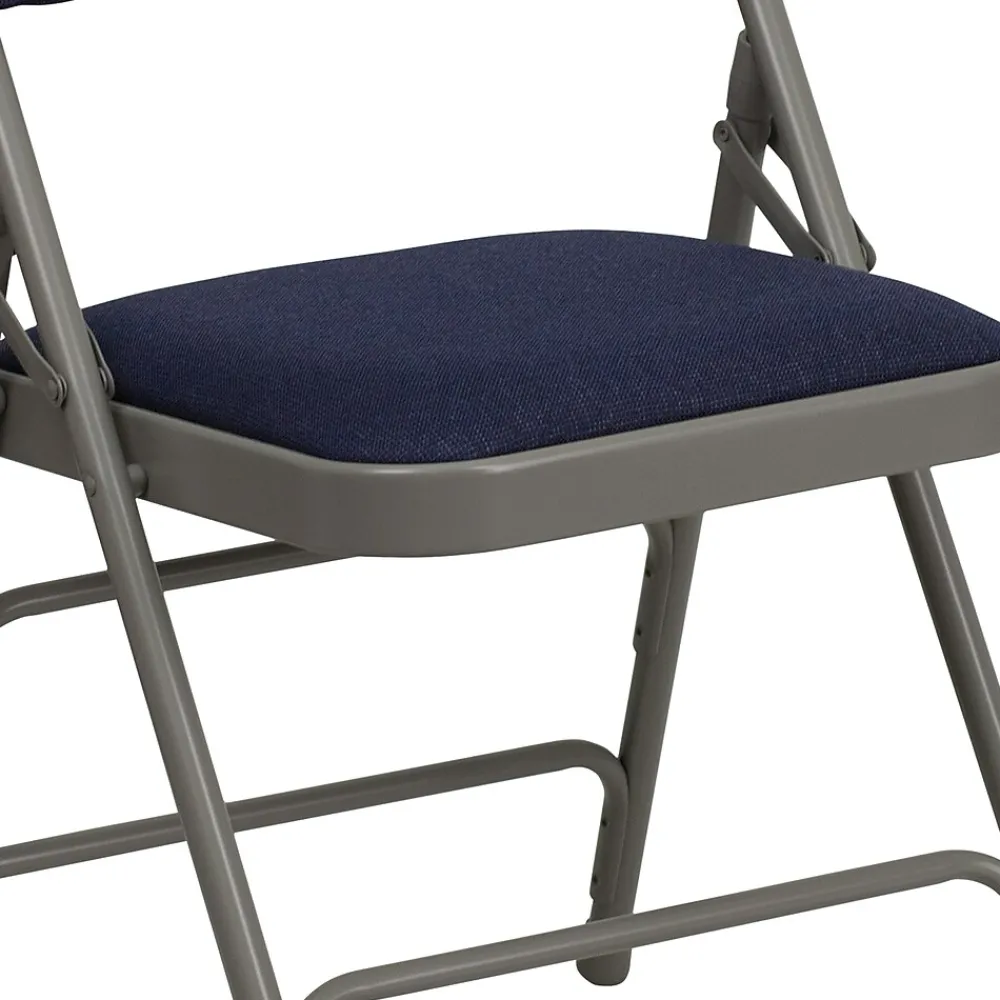 Folding & Stacking*Flash Furniture HERCULES Series Fabric Folding Chair, Navy Blue, 2/Pack (2HAMC309AFNVY)